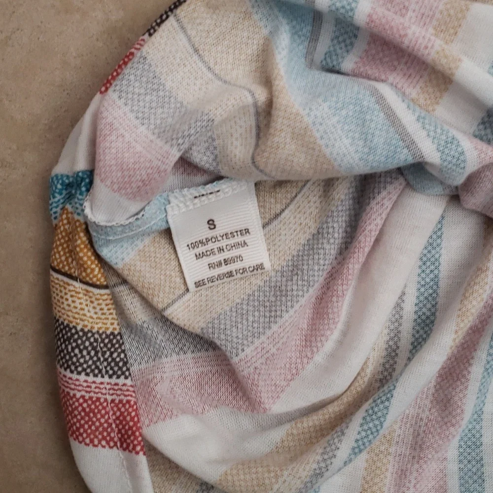 Eden & Olivia Sleeveless Striped Summer Top- S - Picture 4 of 4